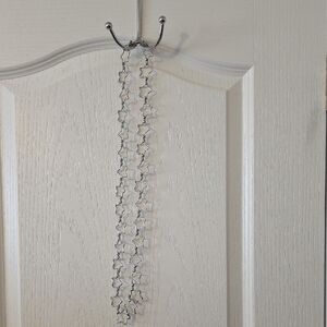 SILVER STAR LINK LONG NECKLACE OR BELT